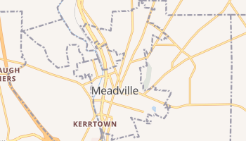 Meadville, Pennsylvania map