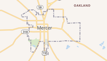 Mercer, Pennsylvania map