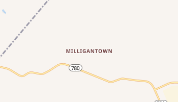 Milligantown, Pennsylvania map