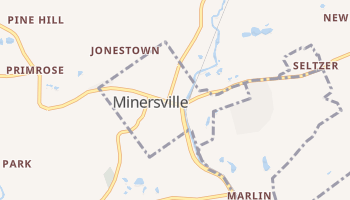 Minersville, Pennsylvania map