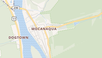 Mocanaqua, Pennsylvania map