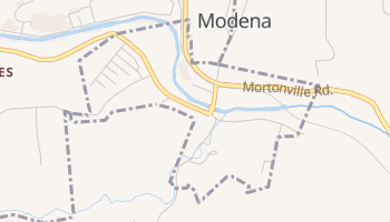 Modena, Pennsylvania map