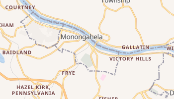 Monongahela, Pennsylvania map