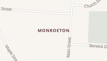 Monroeton, Pennsylvania map
