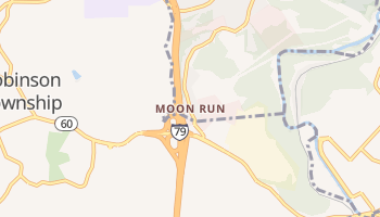 Moon Run, Pennsylvania map
