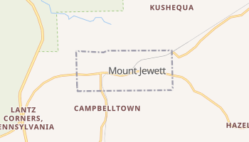 Mount Jewett, Pennsylvania map