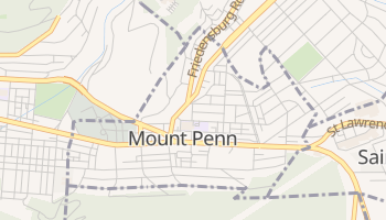 Mount Penn, Pennsylvania map