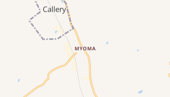 Myoma, Pennsylvania map