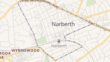 Narberth, Pennsylvania map