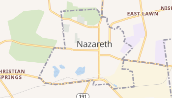 Nazareth, Pennsylvania map