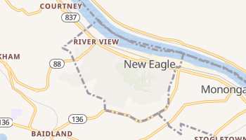New Eagle, Pennsylvania map