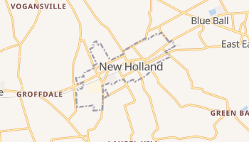 New Holland, Pennsylvania map