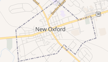 New Oxford, Pennsylvania map