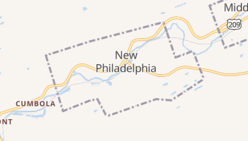 New Philadelphia, Pennsylvania map