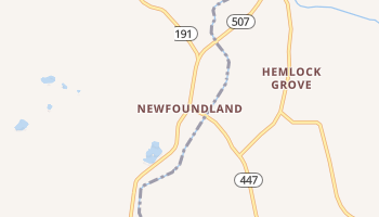 Newfoundland, Pennsylvania map