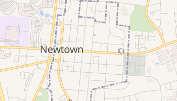 Newtown, Pennsylvania map