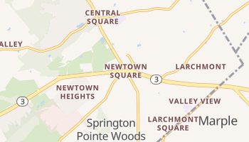 Newtown Square, Pennsylvania map