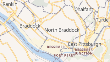 North Braddock, Pennsylvania map
