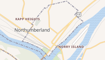 Northumberland, Pennsylvania map
