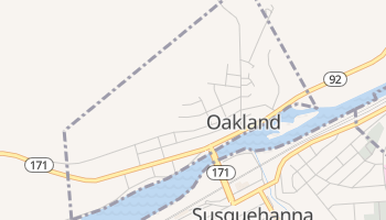 Oakland, Pennsylvania map