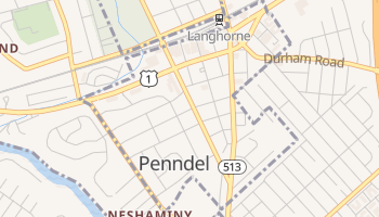 Penndel, Pennsylvania map