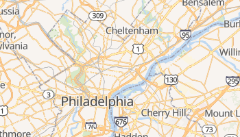 Philadelphia, Pennsylvania map