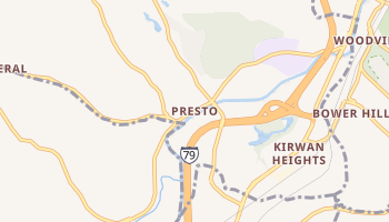 Presto, Pennsylvania map