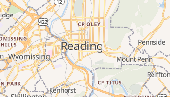 Reading, Pennsylvania map