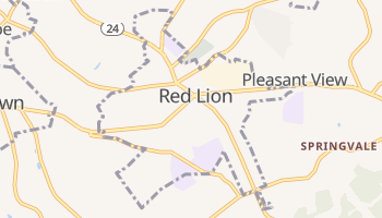 Red Lion, Pennsylvania map
