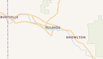 Roulette, Pennsylvania map