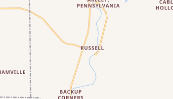 Russell, Pennsylvania map