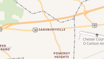 Sadsburyville, Pennsylvania map
