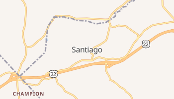 Santiago, Pennsylvania map