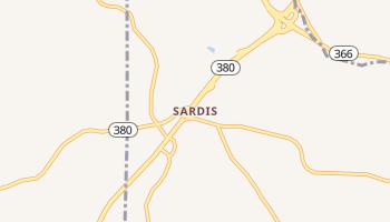 Sardis, Pennsylvania map