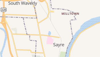 Sayre, Pennsylvania map