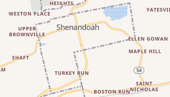 Shenandoah, Pennsylvania map