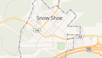 Snow Shoe, Pennsylvania map