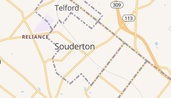Souderton, Pennsylvania map