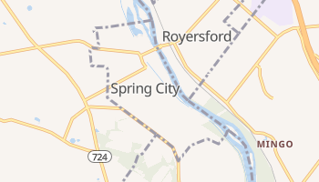 Spring City, Pennsylvania map