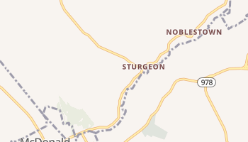 Sturgeon, Pennsylvania map