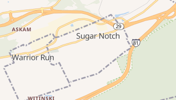 Sugar Notch, Pennsylvania map