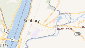 Sunbury, Pennsylvania map