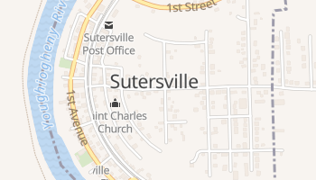 Sutersville, Pennsylvania map