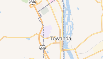 Towanda, Pennsylvania map