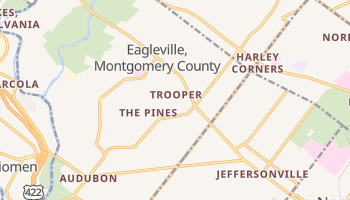 Trooper, Pennsylvania map