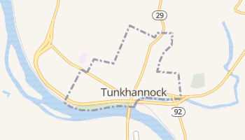 Tunkhannock, Pennsylvania map