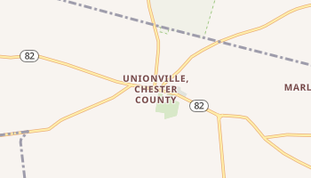 Unionville, Pennsylvania map