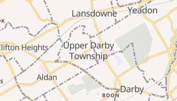Upper Darby, Pennsylvania map