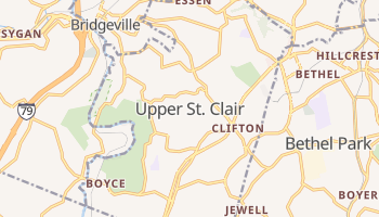 Upper Sainte Clair, Pennsylvania map
