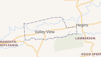 Valley View, Pennsylvania map